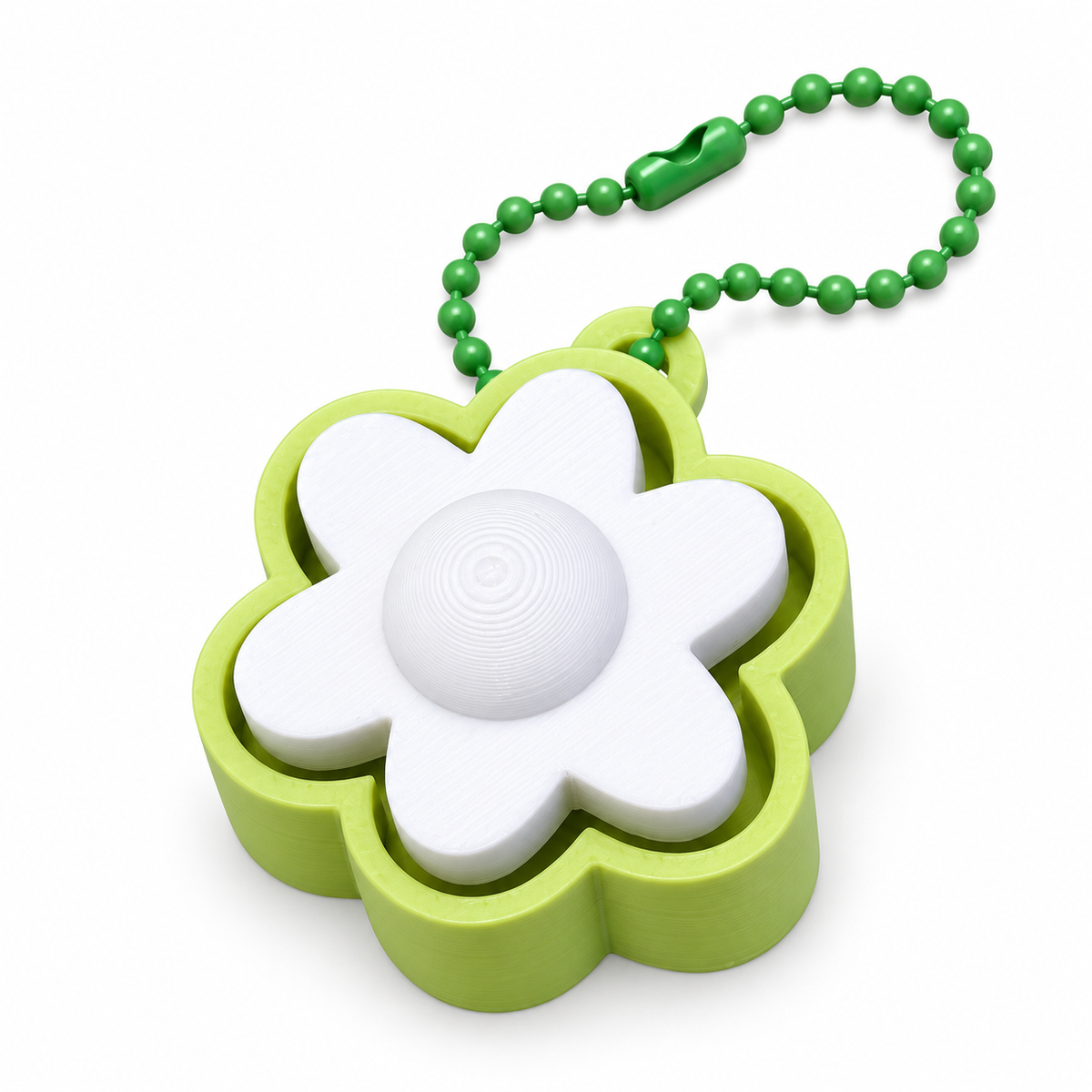 Daisy Flower Clicker Keychain – Cute Pieces 3D